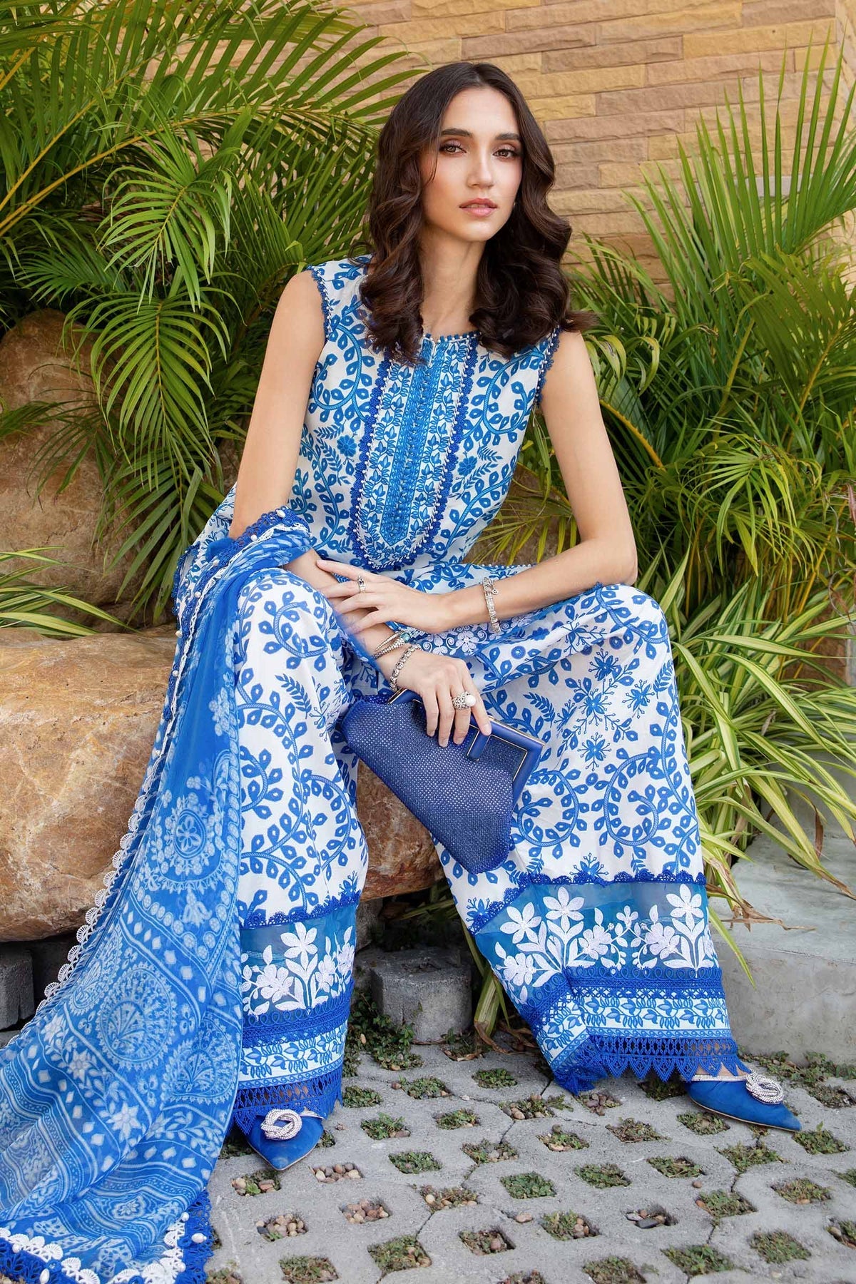 3 Piece Unstitched Printed Lawn Suit