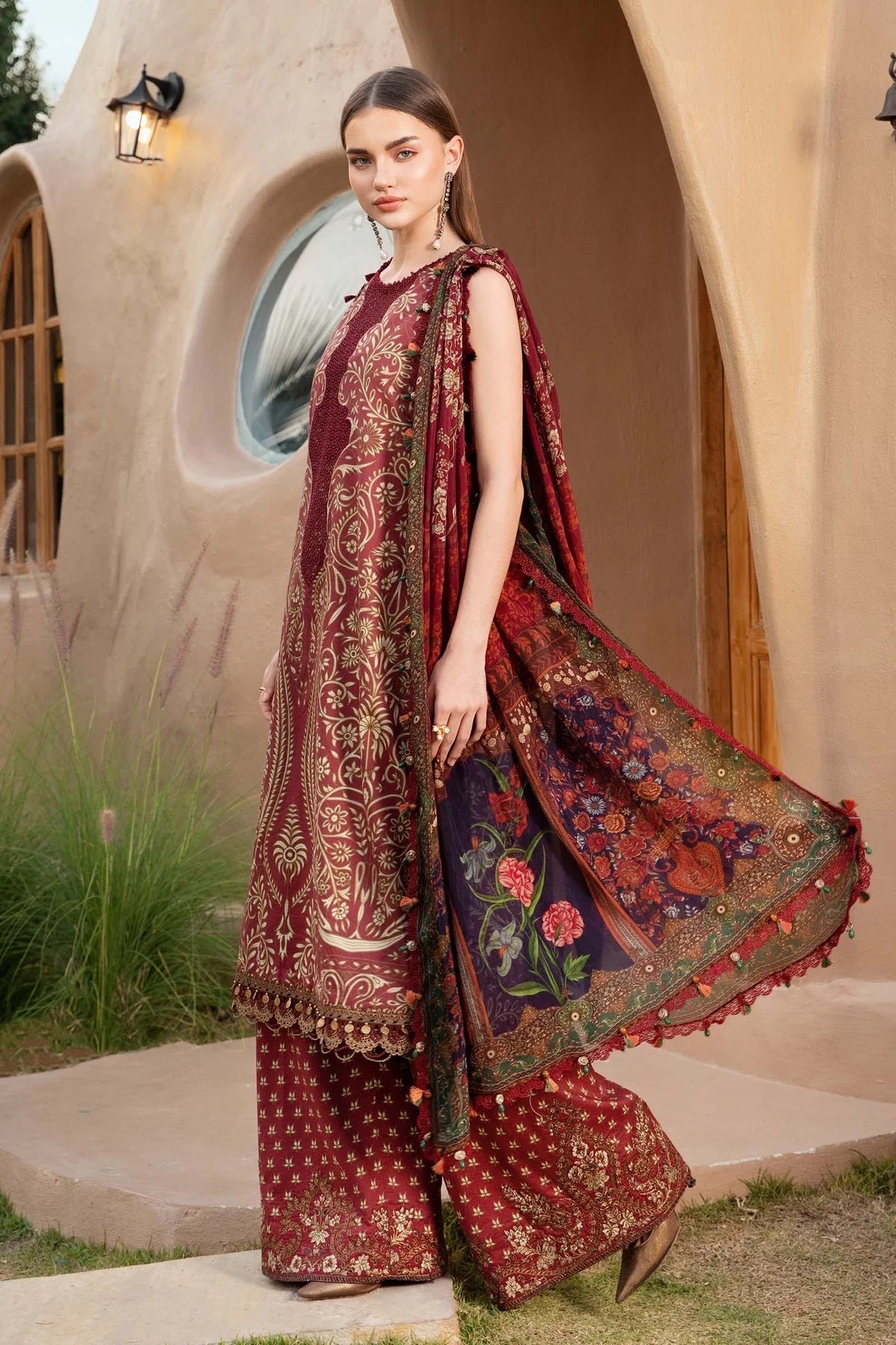 Printed Lawn Unstitched 3Pc Suit